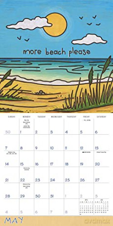 Happy Camper 2023 Calendar (WALL 16 MONTH) - Kathy Phillips [KALENDARZ]