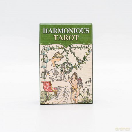 Harmonious Tarot - Mini Tarot: 78 full colour tarot cards and instructions - Walter Crane [KSIĄŻKA]