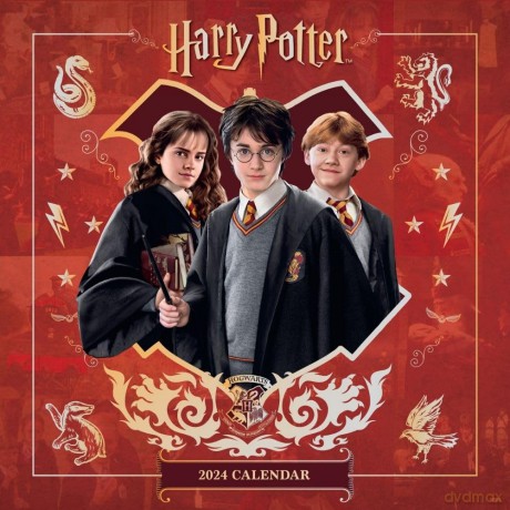 Harry Potter 2024 Calendar, Month To View Square Wall Calendar, Official Product - Danilo Promotions Ltd [KALENDARZ]