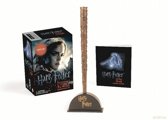 Harry Potter Hermione's Wand and Sticker Kit: Lights Up! - Running Press [KSIĄŻKA]