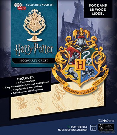 Harry Potter Hogwarts Crest 3D Wood Model (Incredibuilds) - Insight Editions [KSIĄŻKA]