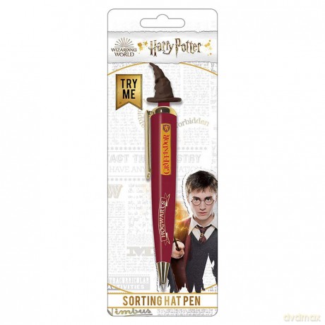 Harry Potter Stand Together Sorting Hat Pen (One Size) (Red/Yellow) [KSIĄŻKA]
