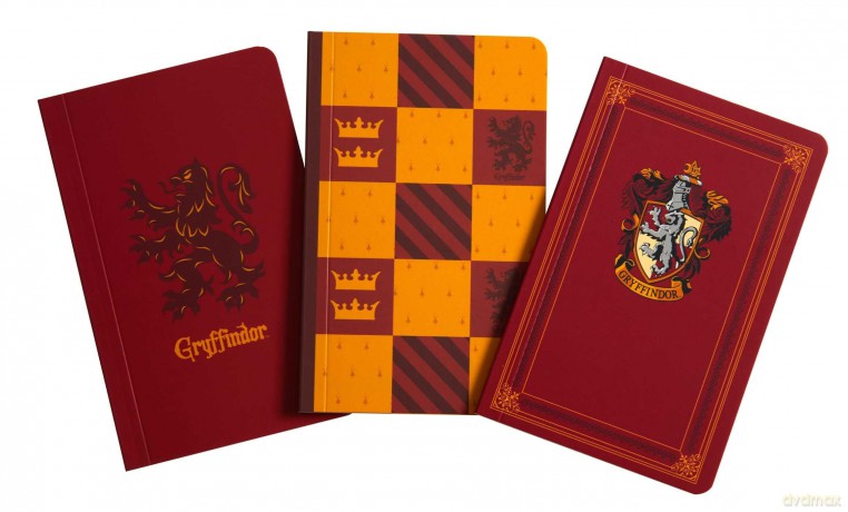 Harry Potter: Gryffindor Pocket Notebook Collection: Set of 3 (Classic) - Insight Editions [KSIĄŻKA]