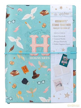 Harry Potter: Hogwarts Stand Together Traveler's Notebook Set: (Refillable Notebook) - Insight Editions [KALENDARZ]
