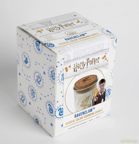 Harry Potter: Magical Colour-Changing Ravenclaw Candle (10 oz) (HP Colour-change candles) - Insight Editions [KSIĄŻKA]