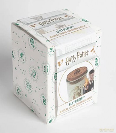 Harry Potter: Magical Colour-Changing Slytherin Candle (10 oz) (HP Colour-change candles) - Insight Editions [KSIĄŻKA]