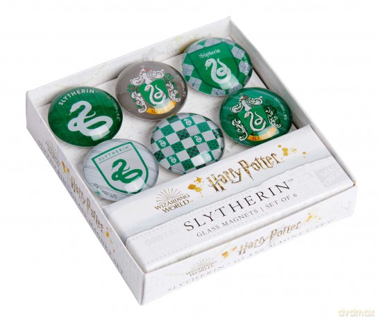 Harry Potter: Slytherin Glass Magnet Set: Set of 7 (Classic Collection): 0 - Insight Editions [KSIĄŻKA]