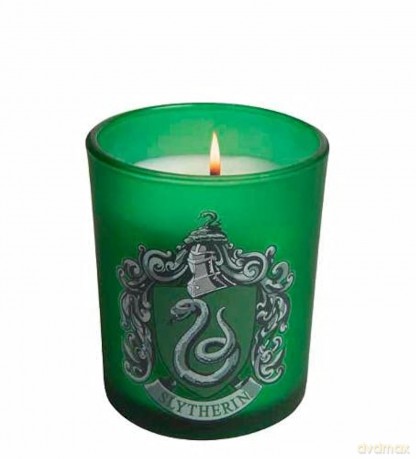 Harry Potter: Slytherin Scented Glass Candle (8 oz) (HP Classic Collection) - Insight Editions [KSIĄŻKA]