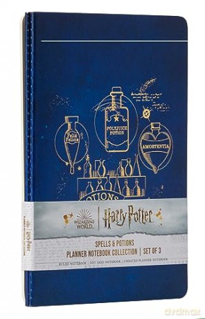 Harry Potter: Spells and Potions Planner Notebook Collection (Set of 3): (Harry Potter School Planner School, Harry Potter Gift, Harry Potter Stationery, Undated Planner) - Insight Editions [KALENDARZ]