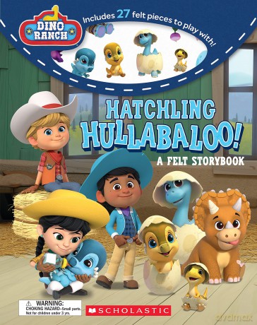 Hatchling Hullabaloo! Felt Storybook: A Felt Storybook (Dino Ranch) - Zackery Cuevas [KSIĄŻKA]