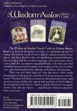HayHouse Publications Wisdom of Avalon Oracle Cards Set Colette Baron-Reid, Bamboo, Multi-Colour, 14 x 10 x 3.5 cm - Colette Baron-Reid [KSIĄŻKA]