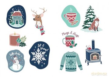 Hello Winter! Stickers (Dover Sticker Books) - Jessica Mazurkiewicz [KSIĄŻKA]