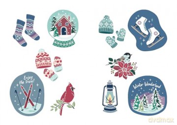 Hello Winter! Stickers (Dover Sticker Books) - Jessica Mazurkiewicz [KSIĄŻKA]