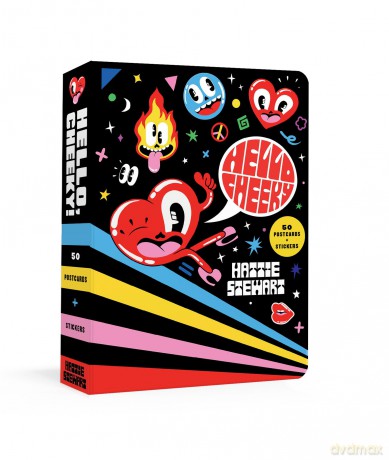 Hello, Cheeky!: 50 Postcards with Stickers - Hattie Stewart [KSIĄŻKA]