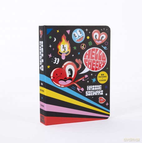 Hello, Cheeky!: 50 Postcards with Stickers - Hattie Stewart [KSIĄŻKA]