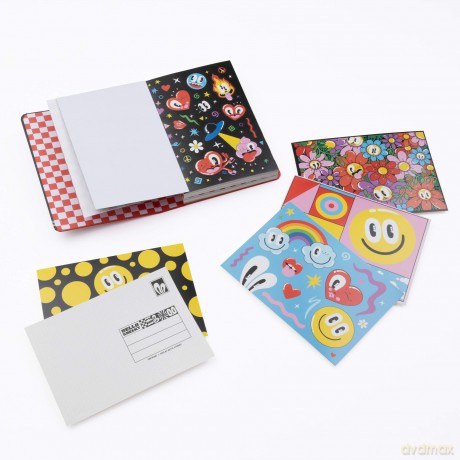Hello, Cheeky!: 50 Postcards with Stickers - Hattie Stewart [KSIĄŻKA]