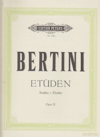 Henri Bertini-24 Etudes Opus 32-Piano - Henri Bertini [KSIĄŻKA]