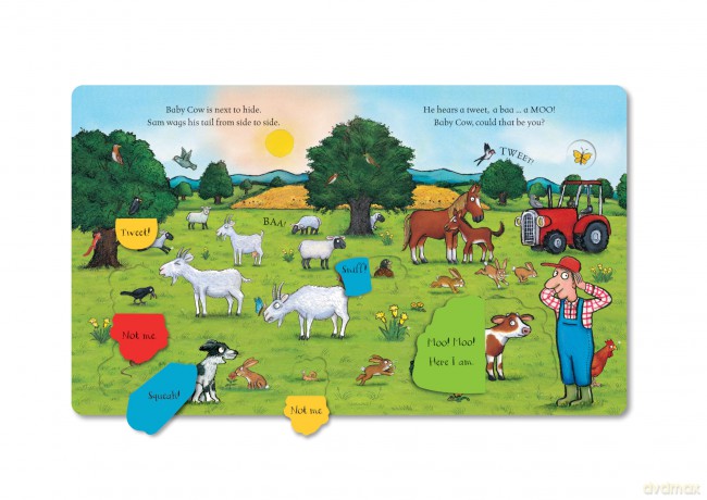 Hide and Seek On the Farm: A Lift-the-flap Book With Over 30 Flaps! (Campbell Axel Scheffler, 23) - Campbell Books [KSIĄŻKA]