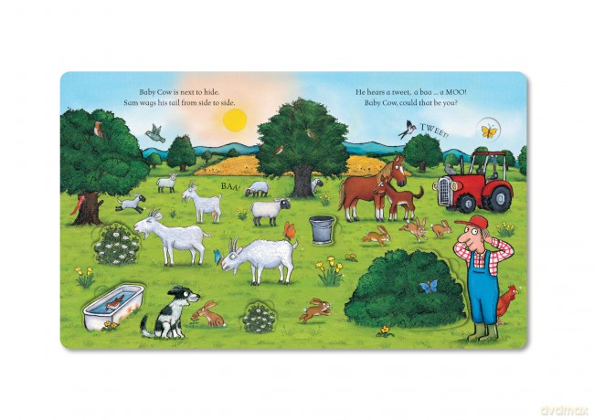 Hide and Seek On the Farm: A Lift-the-flap Book With Over 30 Flaps! (Campbell Axel Scheffler, 23) - Campbell Books [KSIĄŻKA]