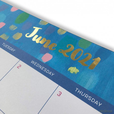 High Note 2021 Desk Pad Calendar Planner, Mindfulness 17-Month Desk Pad Planner, August 2020 - December 2021, 18.75 x 13.75 [KSIĄŻKA]