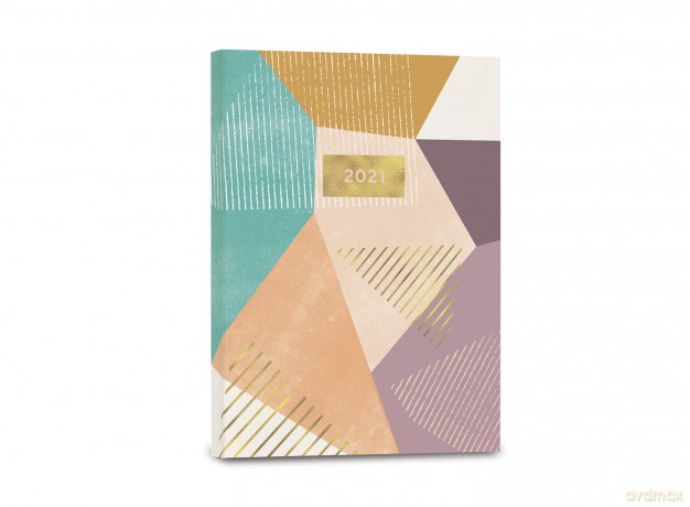 High Note 2021 Planner by Kate Aurelia, Peach Geometric 18-Month Softcover Planner, July 2020 - December 2021, 5.75 x 7.75 [KSIĄŻKA]