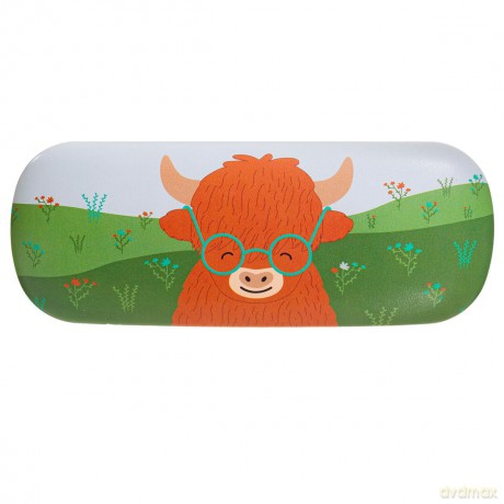 Highland Cow Glasses Case