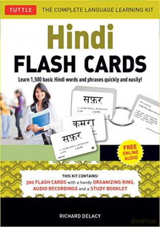 Hindi Flash Cards Kit: Learn 1,500 Basic Hindi Words and Phrases Quickly and Easily!: Learn 1,500 basic Hindi words and phrases quickly and easily! (Online Audio Included) - Richard Delacy [KSIĄŻKA]