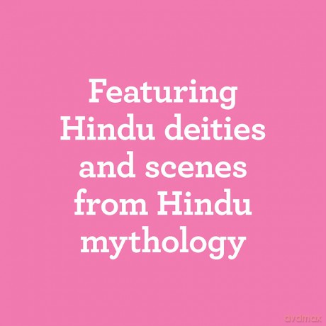 Hindu Deities Poster: 12 Removeable Prints - Sanjay Patel [KSIĄŻKA]