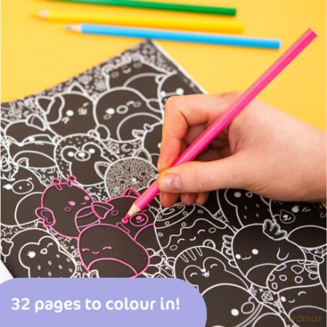 Hinkler | Original Squishmallows Neon Colouring Book | 32 Page Colouring-in Book for Teens and Children | Arts and Crafts Gifts - Hinkler Pty Ltd [KSIĄŻKA]