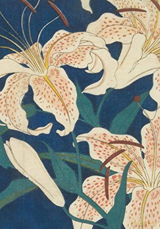 Hiroshige Spotted Lilies Paperback Journal: Dotted: Notebook with Pocket: Blank Notebook with Pocket - Tuttle Studio [KSIĄŻKA]