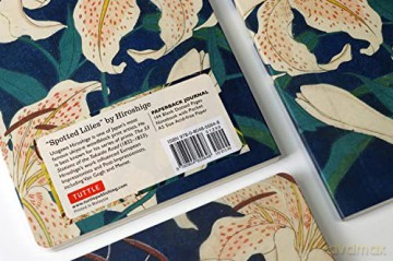 Hiroshige Spotted Lilies Paperback Journal: Dotted: Notebook with Pocket: Blank Notebook with Pocket - Tuttle Studio [KSIĄŻKA]