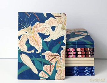 Hiroshige Spotted Lilies Paperback Journal: Dotted: Notebook with Pocket: Blank Notebook with Pocket - Tuttle Studio [KSIĄŻKA]