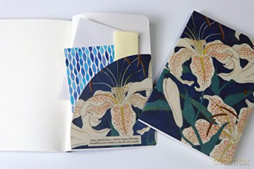 Hiroshige Spotted Lilies Paperback Journal: Dotted: Notebook with Pocket: Blank Notebook with Pocket - Tuttle Studio [KSIĄŻKA]