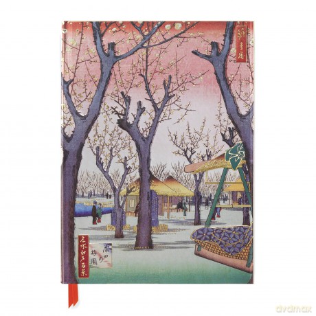 Hiroshige: Plum Garden (Blank Sketch Book) (Luxury Sketch Books) - Flame Tree Studio [KSIĄŻKA]