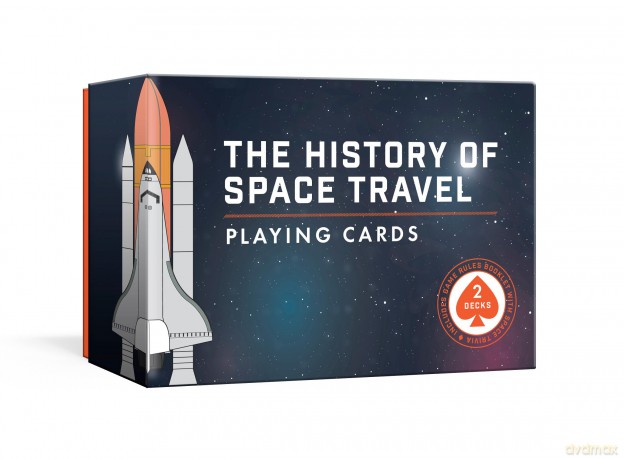 History of Space Travel Playing Card Set: Two Decks with Game Rules - Pop Chart Lab [KSIĄŻKA]