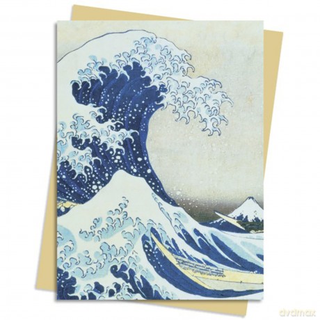 Hokusai: Great Wave Greeting Card Pack: Pack of 6 (Greeting Cards) - Flame Tree Studio [KSIĄŻKA]