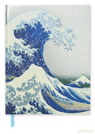 Hokusai: The Great Wave (Blank Sketch Book): 56 (Luxury Sketch Books, 56) - Flame Tree Studio [KSIĄŻKA]