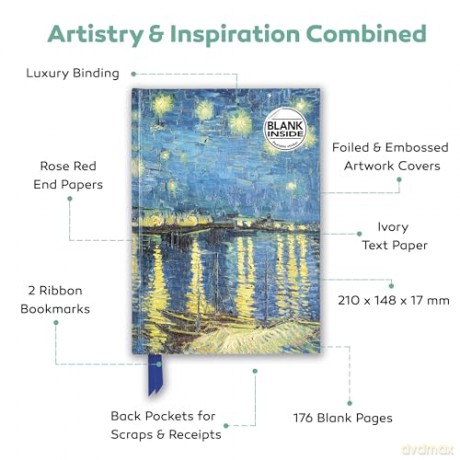 Hokusai: The Great Wave (Foiled Blank Journal): The Great Wave Blank Journal (Flame Tree Blank Notebooks) - Flame Tree Studio [KSIĄŻKA]
