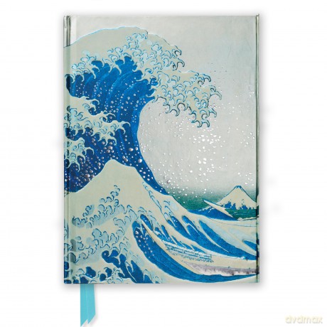 Hokusai: The Great Wave (Foiled Slimline Journal) (Flame Tree Slimline Journals) - Flame Tree Studio [KSIĄŻKA]