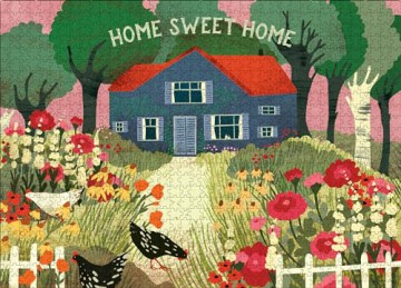 Home Sweet Home 1,000-Piece Puzzle: (Flow) for Adults Families Picture Quote Mindfulness Game Gift Jigsaw 26 3/8" x 18 7/8" - Irene Smit [KSIĄŻKA]