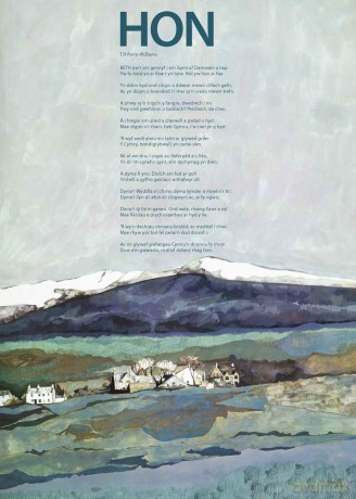 Hon by T.H. Parry-Williams Poster Poem - T. H. Parry-Williams [KALENDARZ]