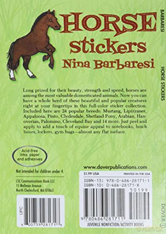 Horse Stickers: Dover Little Activity Books - Roderick Hunt [KSIĄŻKA]