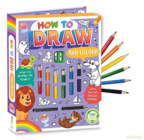 How to Draw and Colour (Book and Colouring Pens) - Igloo Books [KSIĄŻKA]