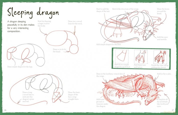 How To Draw Dragons - Bergin Mark [KSIĄŻKA]