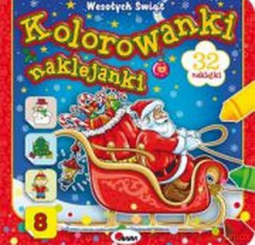 Kolorowanki Naklejanki 8 [KSIĄŻKA]