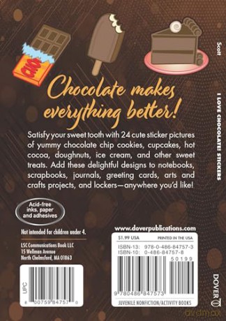 I Love Chocolate! Stickers (Little Activity Books) - Ellen Scott [KSIĄŻKA]