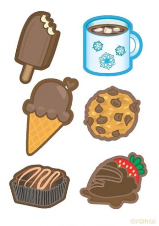 I Love Chocolate! Stickers (Little Activity Books) - Ellen Scott [KSIĄŻKA]
