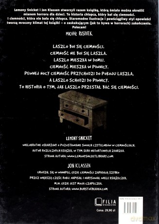 Laszlo Boi Się Ciemności Tw - Lemony Snicket, Jon Klaseen [KSIĄŻKA]