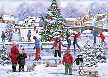 Ice Skating Fun 1000 Piece Jigsaw [PUZZLE]