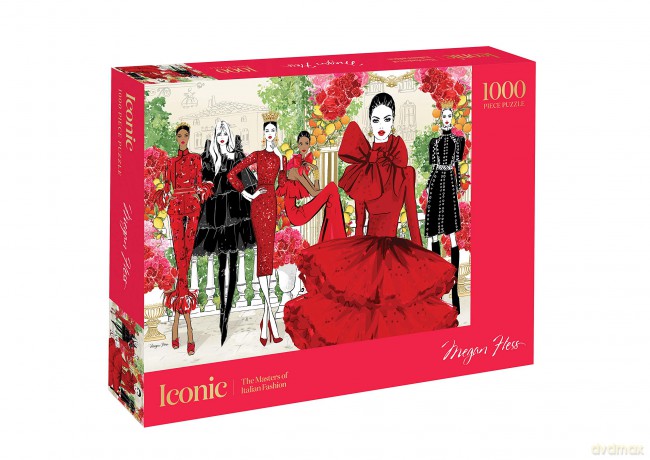Iconic 1000 Piece Puzzle: The Masters of Italian Fashion (Jigsaw Puzzle) - Megan Hess [KSIĄŻKA]